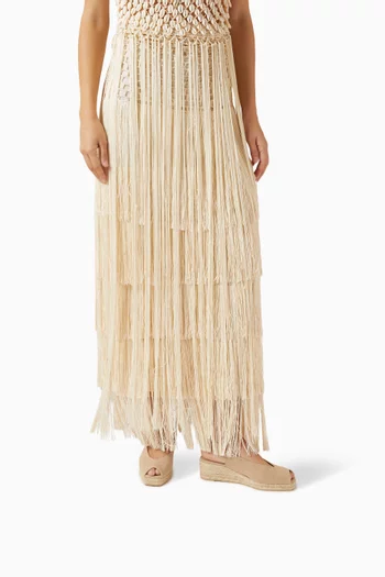 صندل دوساليا بكعب ويدج 50 مم قنب