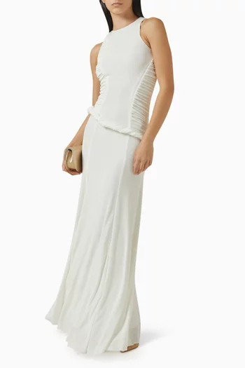 فستان بشريط ملفوف