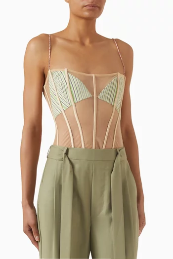 Double Bralette Corset Top