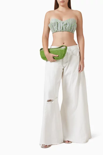 Candy Striped Cropped Top