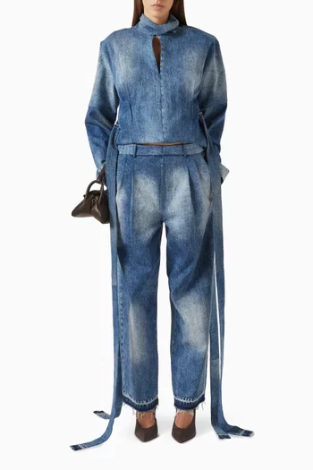 Straight-leg Jeans in Denim