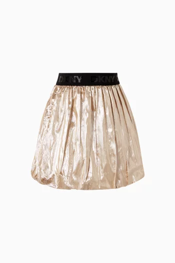 Metallic Bubble Skirt