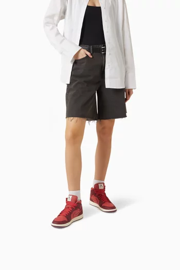 Air Jordan 1 Mid SE Sneakers in Leather