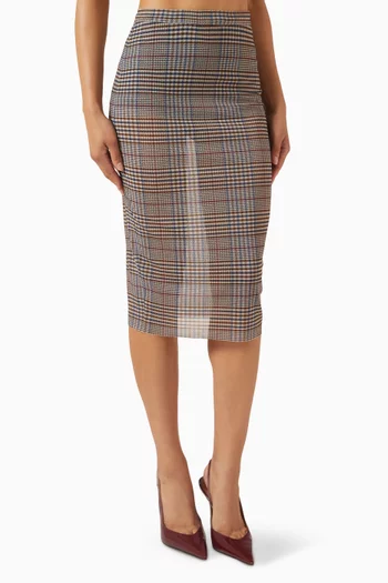 تنورة اورورا قماش شبكي شفاف