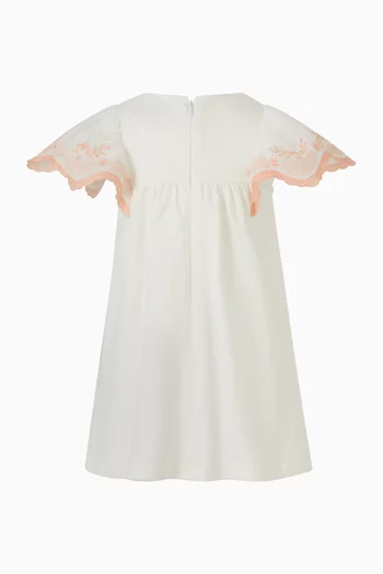 فستان بنقشة زهور قطن