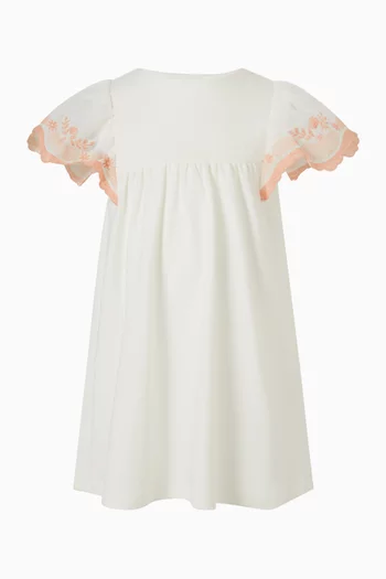 فستان بنقشة زهور قطن