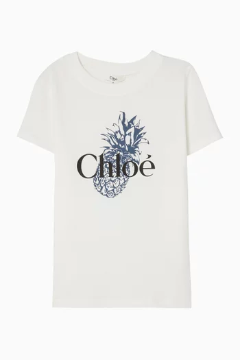 تي شيرت بشعار الماركة قطن