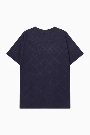 تي شيرت بشعار الماركة قطن