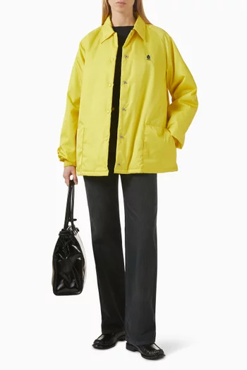 جاكيت بقصة واسعة نايلون معاد تدويره