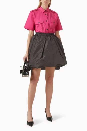 قميص بياقة مدببة قطن