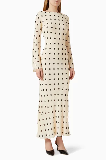 Esra Polka-dot Dress in Viscose