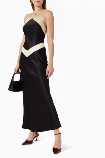 Jillian Low-back Dress in Silk