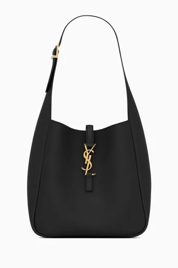 Small LE 5 À 7 Bag in Grained Leather