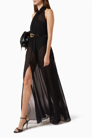 Sukie Sheer Halterneck Dress