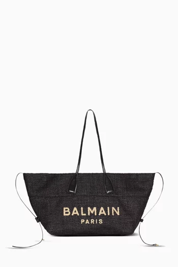 حقيبة يد رياضية صغيرة خوص وجلد