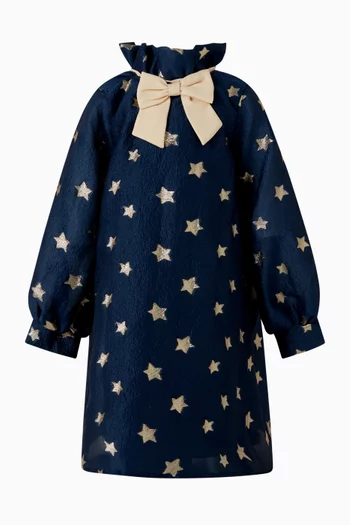 Star-print Shift Dress
