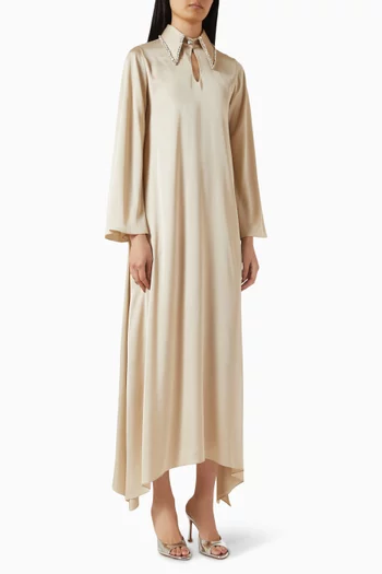 Lamees Kaftan in Satin