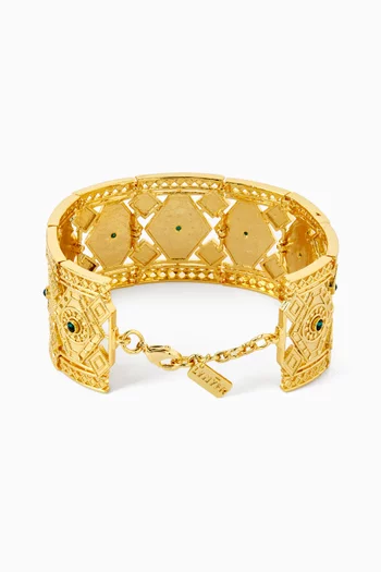Kenza Bangle in 18kt Gold-plated Brass