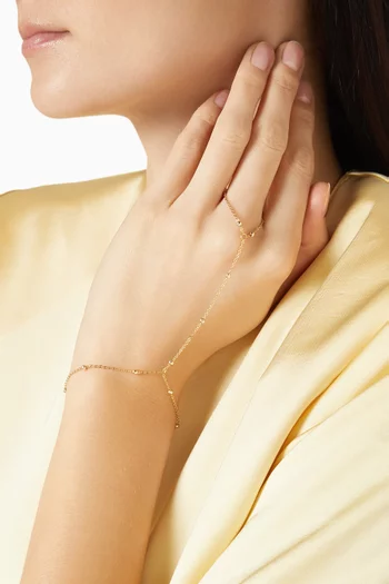 Candice Hand Chain in 18kt Gold-plated Sterling Silver