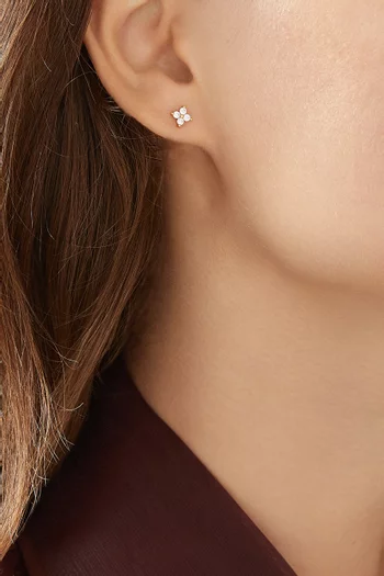 Irene Star Stud Earrings in 18kt Gold-plated Sterling Silver