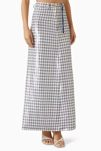 تنورة ستيلار مطرزة بالترتر