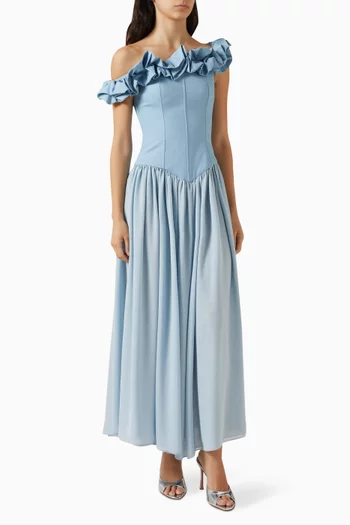 فستان افيلينا بأكتاف مكشوفة