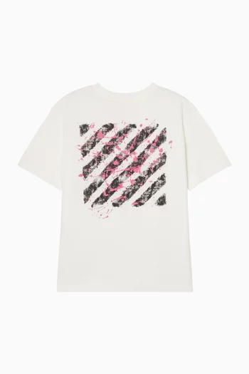 Diag Splat T-shirt in Cotton