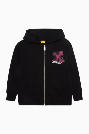 Arrow Spray Zip-Up Hoodie