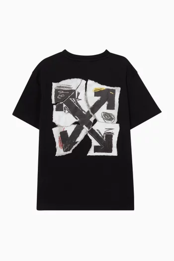 Arrow Collage T-shirt in Cotton