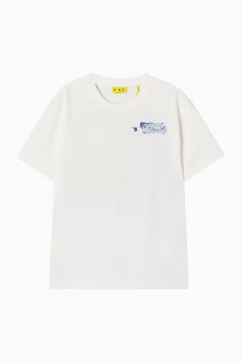 Arrow Acrylic T-shirt in Cotton