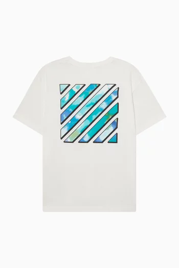 Watercolour Diag T-shirt in Cotton