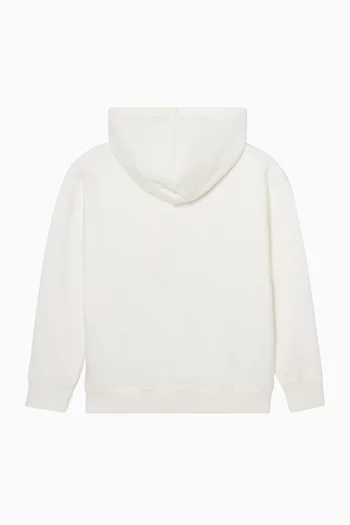 كنزة بغطاء رأس بوكيش كبيرة بتصميم طلاء متناثر