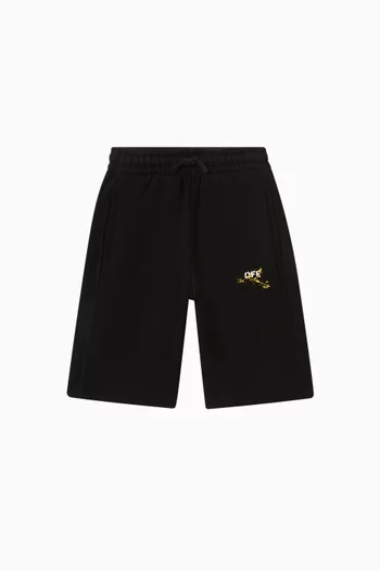 Diag Splat Sweatshorts in Cotton