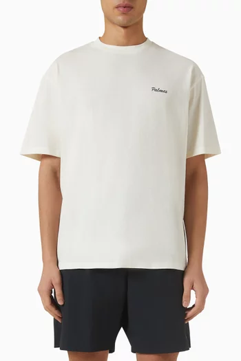 تي شيرت محاك بشعار الماركة قطن