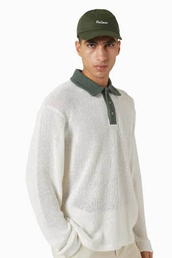 كاب بيسبول مطرز بشعار الماركة قطن