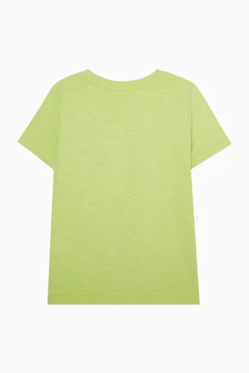 تي شيرت بشعار الماركة قطن جيرسيه