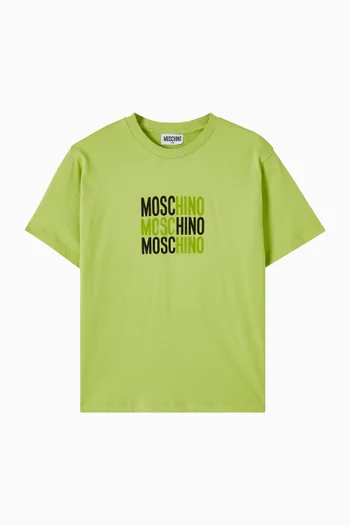 تي شيرت بشعار الماركة قطن جيرسيه