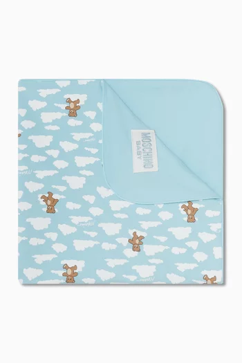 بطانية قطن بطبعة دب