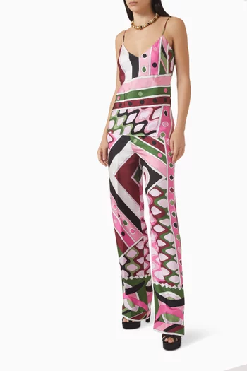 بلوزة بنقشة فيفارا حرير تويل