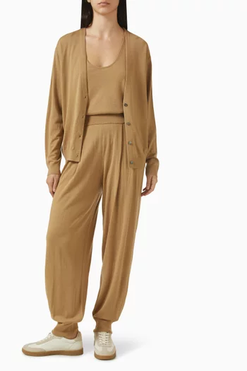 Button-up Cardigan in  Wool-cashmere