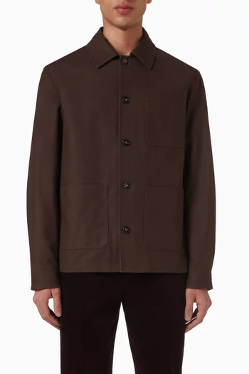 جاكيت بأزرار قطن