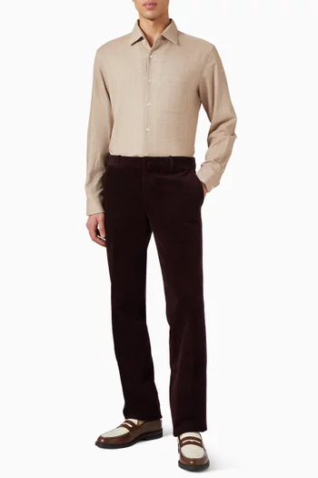 Flannel Shirt in Cotton