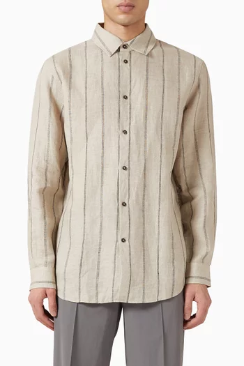 Striped Shirt in Linen