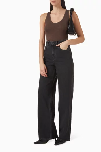 Wide-leg Jeans in Organic Cotton Denim