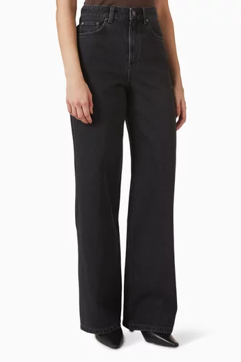 Wide-leg Jeans in Organic Cotton Denim