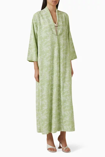 عباية بقصة زينة شيفون