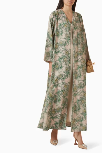 عباية بقصة مستقيمة شيفون