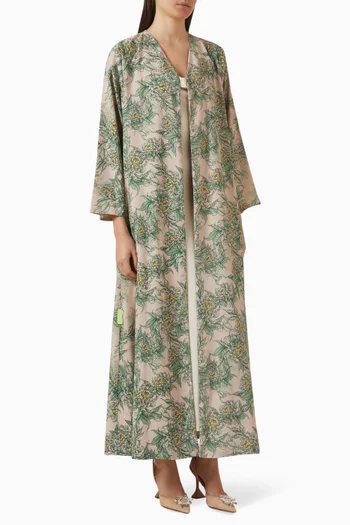 عباية بقصة مستقيمة شيفون