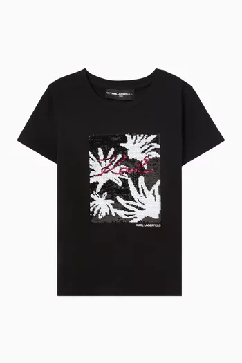 تي شيرت بشعار الماركة بترتر قطن