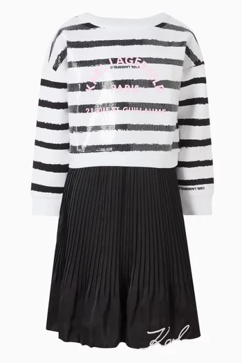 Striped Sequin Sweatshirt